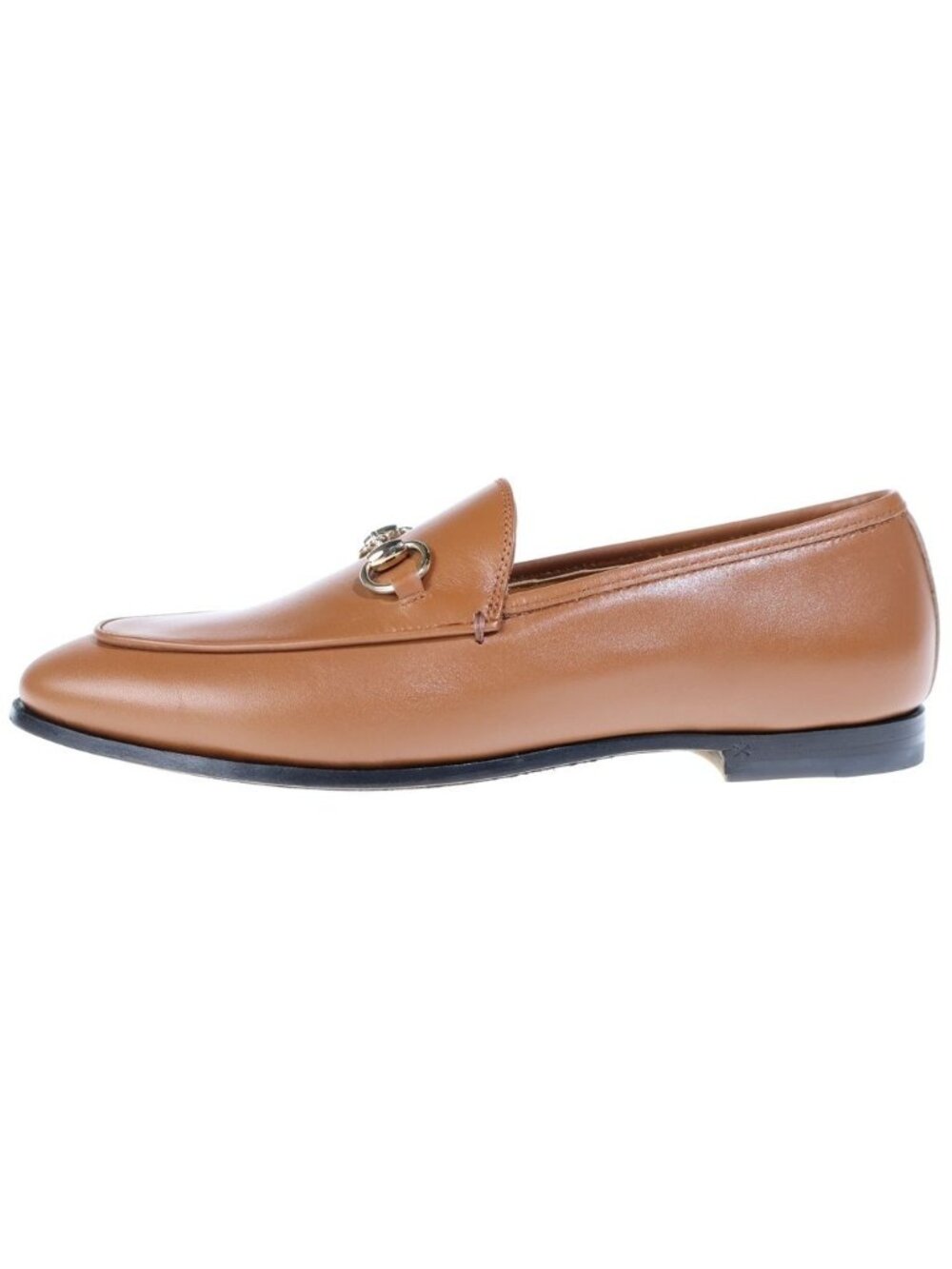 Gucci Jordaan Horsebit Leather Loafers Shoes Brown